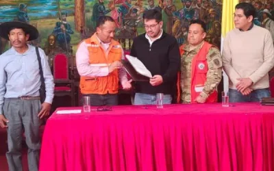 Alcaldía firma convenio de cooperación con el IGM y el municipio de San Lorenzo