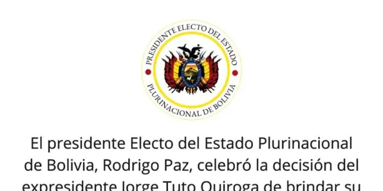 Paz elige el Escudo para la imagen de la transición