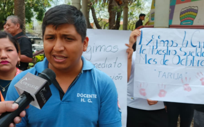 Maestros de Tarija exigen al Ministerio pagar los salarios hasta hoy o iniciaran paro desde el lunes