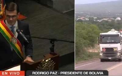 Paz anuncia ingreso de cisternas con combustible a Bolivia