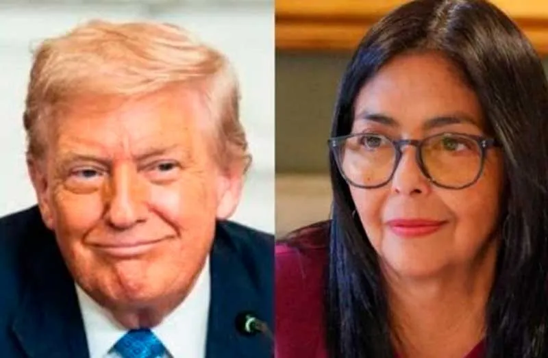 Trump mantiene una «larga» llamada con Delcy Rodríguez: «Es una persona estupenda»