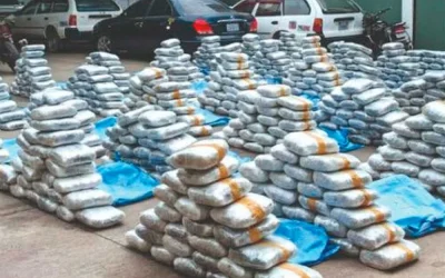 Encuentran una tonelada de marihuana en un domicilio de Cochabamba