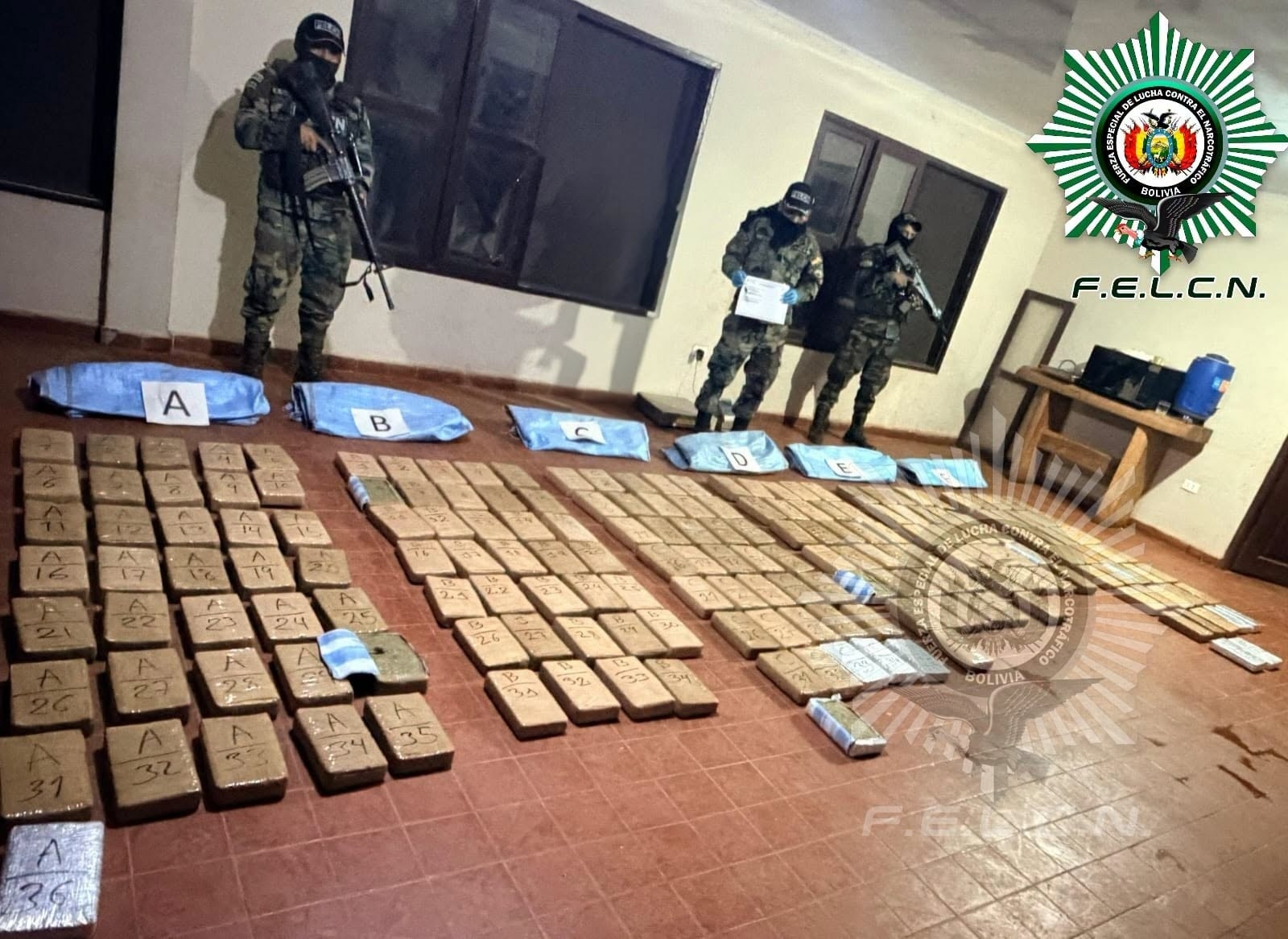 FELCN secuestra 200 paquetes con marihuana en Ascensión de Frontera
