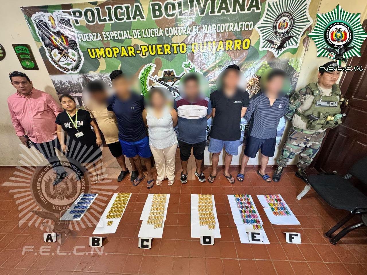 Roboré: caen 12 personas con más 600 cápsulas de droga dentro de sus cuerpos